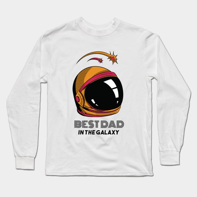 Daddy funny - Best dad ever in the galaxy Long Sleeve T-Shirt by Midoart